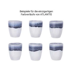 4x Tasse 300ml ATLANTIS In Blau -Wohndekoration Geschäft butlers 4x tasse 300ml atlantis in blau 6