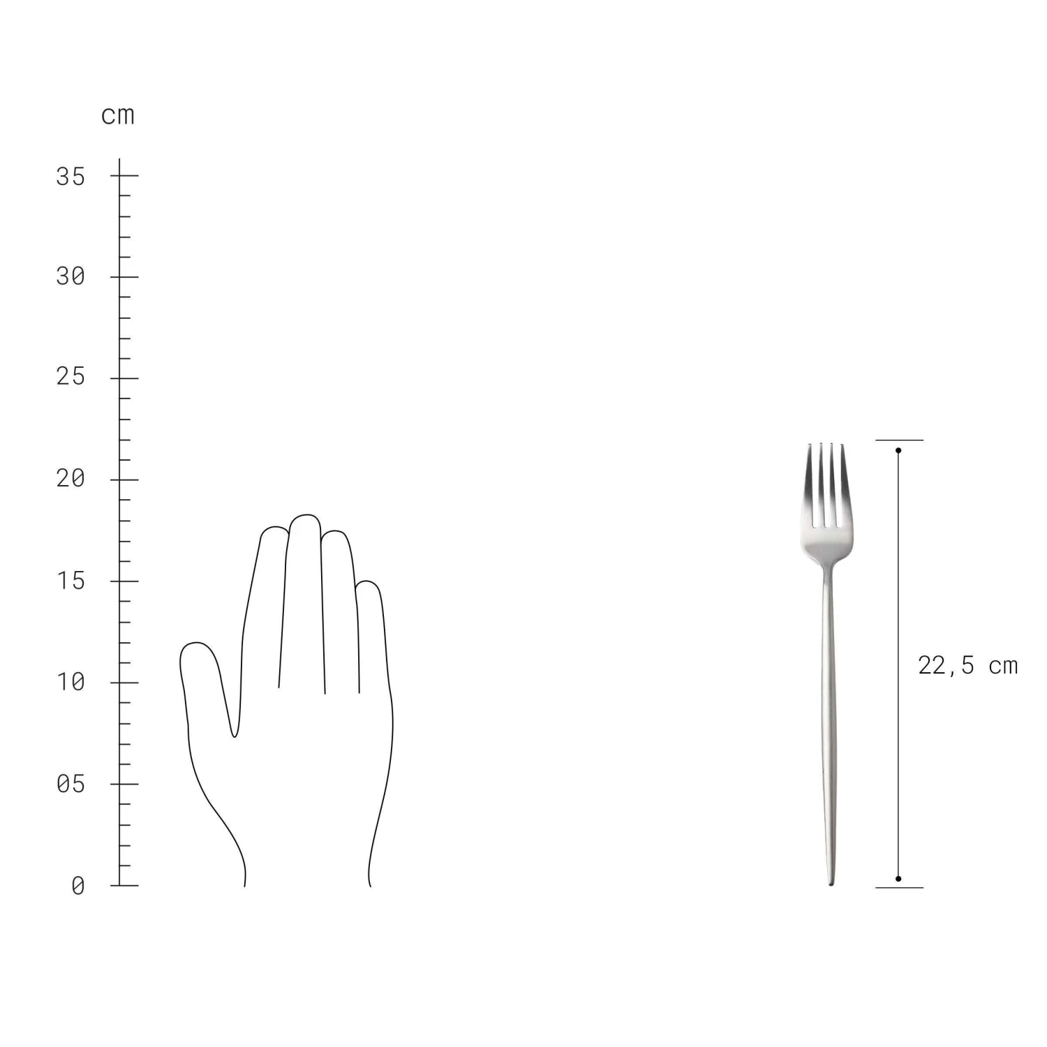 Besteck-Set 4-tlg. Matt STILETTO In Silber 3 Besteck-Set 4-tlg. Matt STILETTO In Silber – Bild 3