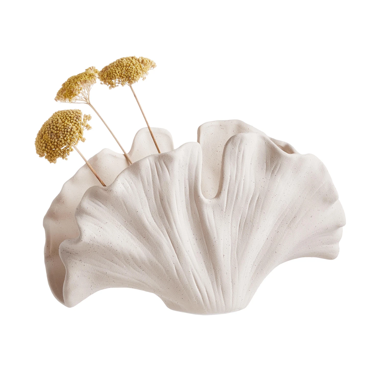 Deko-Objekt Blatt Höhe 21cm GINKGO In Creme 3 Deko-Objekt Blatt Höhe 21cm GINKGO In Creme – Bild 3