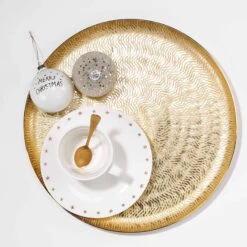 Deko-Teller Ø38cm GOLDEN STAR In Gold 6 Deko-Teller Ø38cm GOLDEN STAR In Gold -Wohndekoration Geschäft butlers deko teller o38cm golden star in gold 2