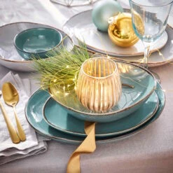 Geschirr-Set 16-tlg. FINCA In Blau 14 Geschirr-Set 16-tlg. FINCA In Blau -Wohndekoration Geschäft butlers geschirr set 16 tlg finca in blau 1