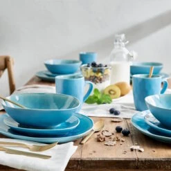 Geschirr-Set Zum Dinner 12-tlg. DE LA ROYA In Blau 23 Geschirr-Set Zum Dinner 12-tlg. DE LA ROYA In Blau -Wohndekoration Geschäft butlers geschirr set zum dinner 12 tlg de la roya in blau 11