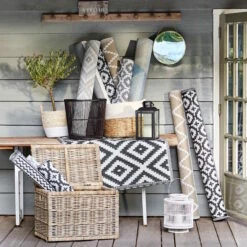 In- & Outdoor-Läufer Mosaik L 140 X B 70cm COLOUR CLASH In Grau -Wohndekoration Geschäft butlers in and outdoor laufer mosaik l 140 x b 70cm colour clash in grau 6