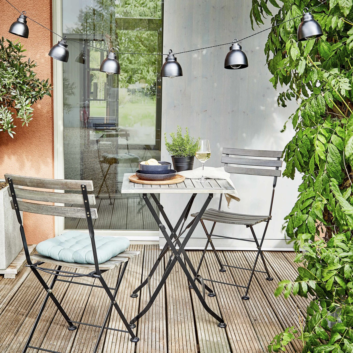 Metall-Lampenkette Mit Stecker WAREHOUSE In Schwarz 7 Metall-Lampenkette Mit Stecker WAREHOUSE In Schwarz – Bild 7