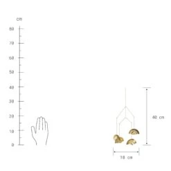 Mobile Höhe 40cm OVER THE RAINBOW In Gold 5 Mobile Höhe 40cm OVER THE RAINBOW In Gold -Wohndekoration Geschäft butlers mobile hohe 40cm over the rainbow in gold 2