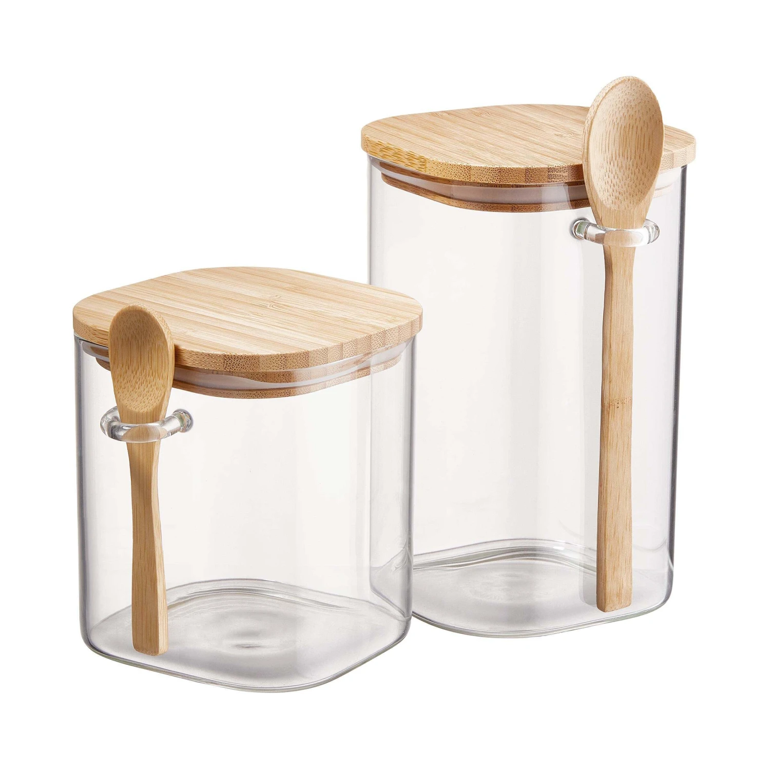 Vorratsglas-Set 2-tlg. COMPOSITION In Transparent-Natur 1 Vorratsglas-Set 2-tlg. COMPOSITION In Transparent-Natur