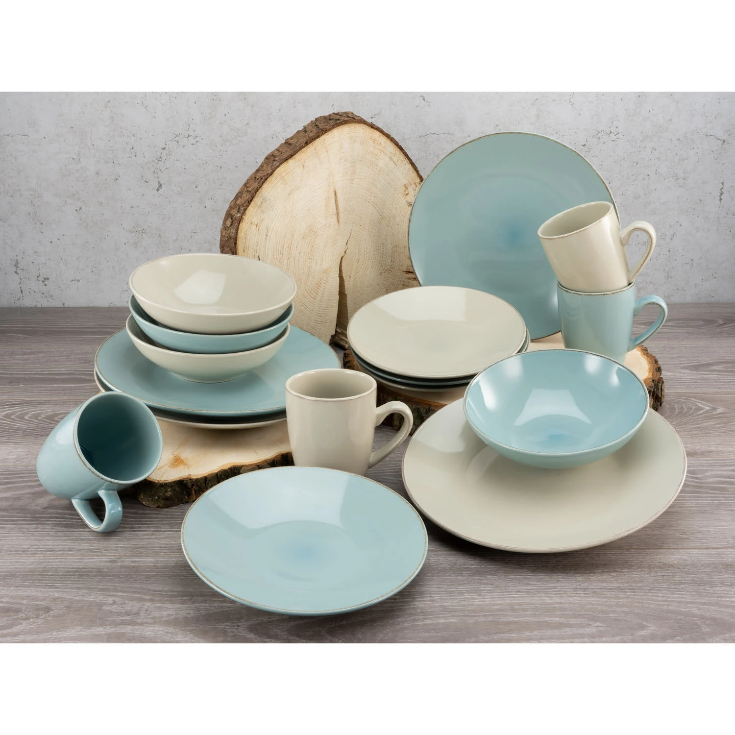 CreaTable, Oslo 22244, Serie OSLO, Geschirrset, Kombiservice 16 Teilig 2 CreaTable, Oslo 22244, Serie OSLO, Geschirrset, Kombiservice 16 Teilig – Bild 2