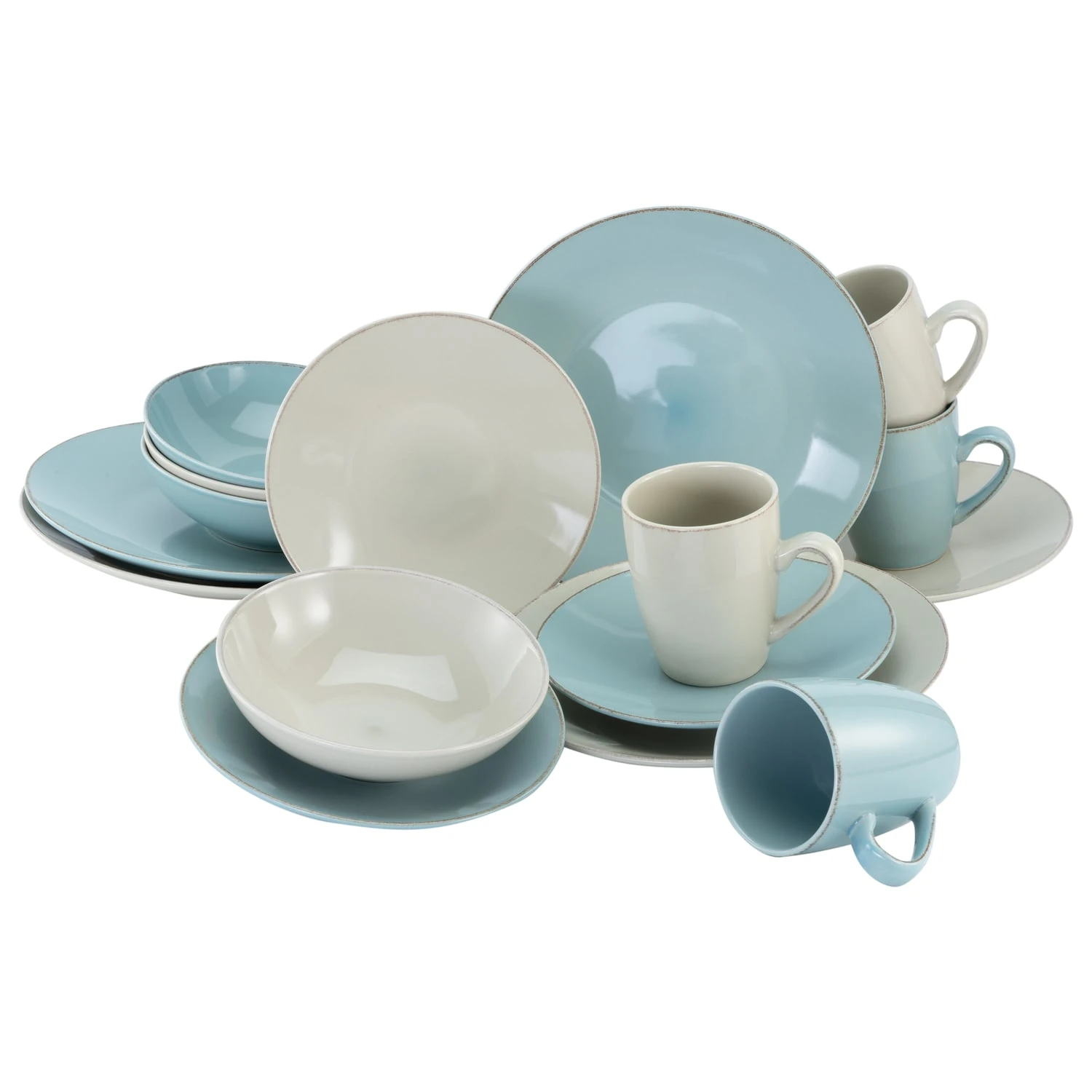 CreaTable, Oslo 22244, Serie OSLO, Geschirrset, Kombiservice 16 Teilig 1 CreaTable, Oslo 22244, Serie OSLO, Geschirrset, Kombiservice 16 Teilig