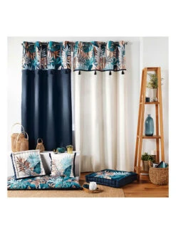 Sitzkissen "Terre Indigo" In Dunkelblau -Wohndekoration Geschäft douceur dinterieur sitzkissen terre indigo in dunkelblau 3