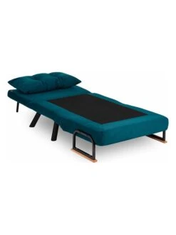 Schlafsessel "Sando" In Petrol - (B)60 X (H)78 X (T)78 Cm -Wohndekoration Geschäft evila schlafsessel sando in petrol b 60 x h 78 x t 78 cm 3