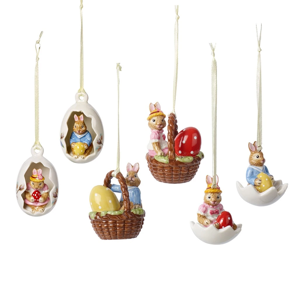 Villeroy & Boch Ornamente-Set, 6tlg Bunny Tales In Weiß 1 Villeroy & Boch Ornamente-Set, 6tlg Bunny Tales In Weiß