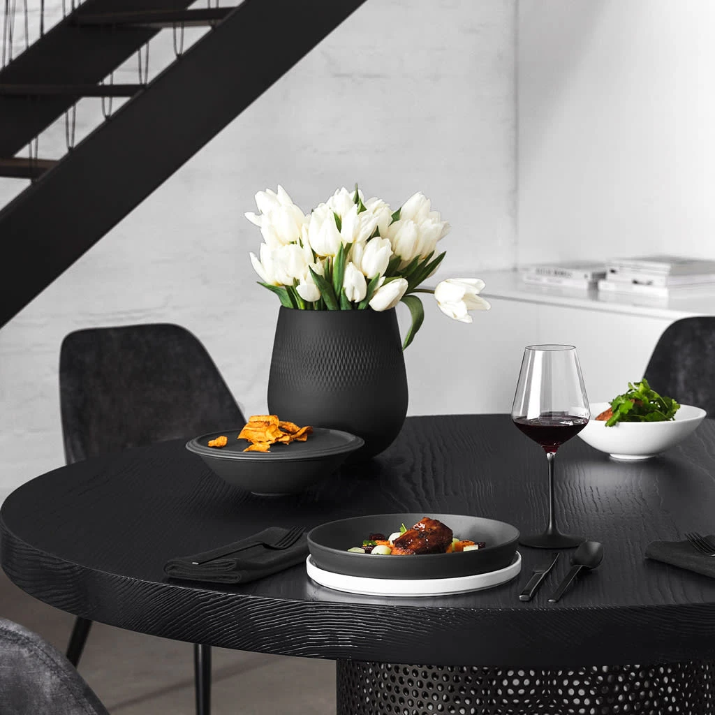 Villeroy & Boch Vase Carré Groß Manufacture Collier Noir In Schwarz 2 Villeroy & Boch Vase Carré Groß Manufacture Collier Noir In Schwarz – Bild 2